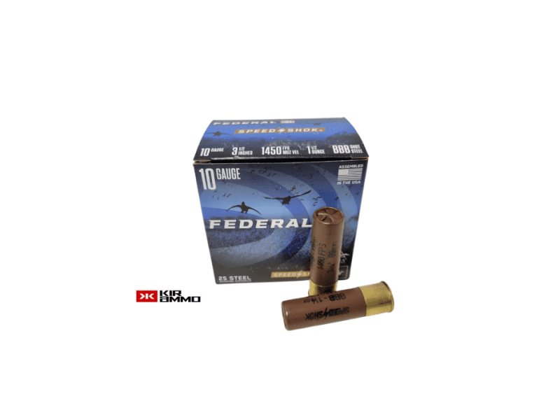 Federal SpeedShok 10 Gauge 3.5 inch 1.5 oz 1450fps BBB STEEL Shot