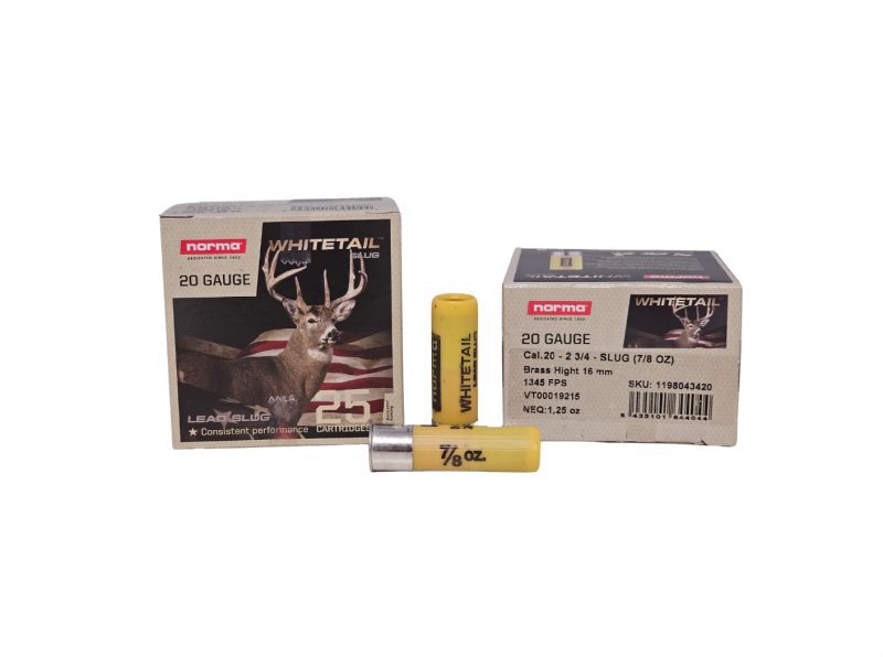 Norma Whitetail 20 Gauge Slug 2.75 1345FPS